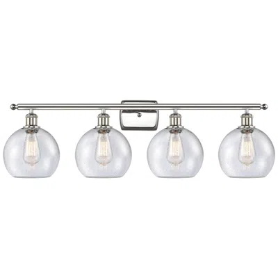 Innovations Lighting Ballston Athens 8" 4 Light 36" Led Bath Light - Polished Nickel -