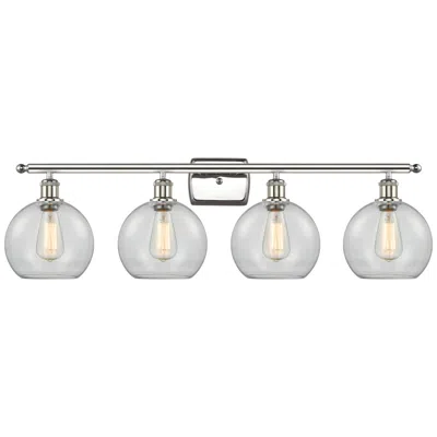 Innovations Lighting Ballston Athens 8" 4 Light 36" Led Bath Light - Polished Nickel -