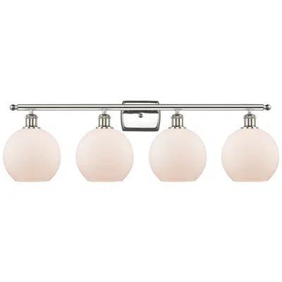 Innovations Lighting Ballston Athens 8" 4 Light 36" Led Bath Light - Polished Nickel -