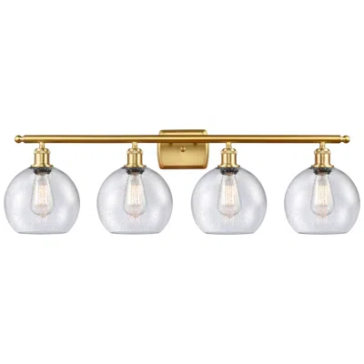 Innovations Lighting Ballston Athens 8" 4 Light 36" Led Bath Light - Satin Gold - Seed