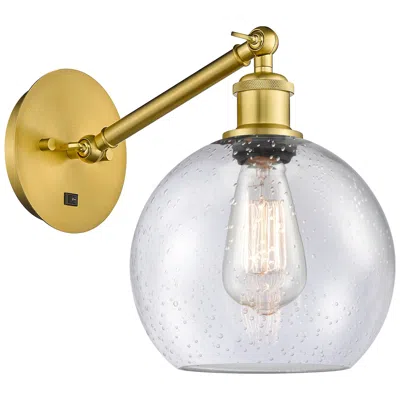 Innovations Lighting Ballston Athens 8" Incandescent Sconce - Gold Finish - Seedy Shade