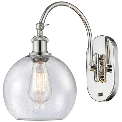 Innovations Lighting Ballston Athens 8" Incandescent Sconce- Nickel Finish - Seedy Shade