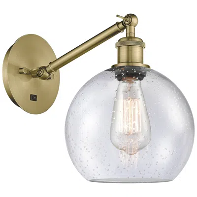 Innovations Lighting Ballston Athens 8" Led Sconce - Brass Finish - Seedy Shade