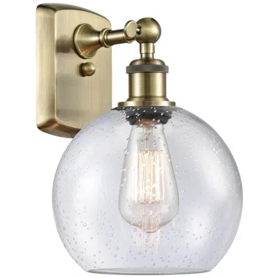 Innovations Lighting Ballston Athens 8" Led Sconce - Brass Finish - Seedy Shade