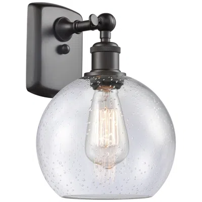 Innovations Lighting Ballston Athens 8" Led Sconce - Bronze Finish - Seedy Shade