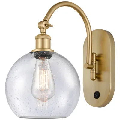 Innovations Lighting Ballston Athens 8" Led Sconce - Gold Finish - Seedy Shade