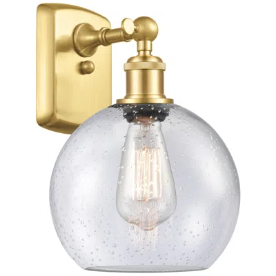 Innovations Lighting Ballston Athens 8" Led Sconce - Gold Finish - Seedy Shade