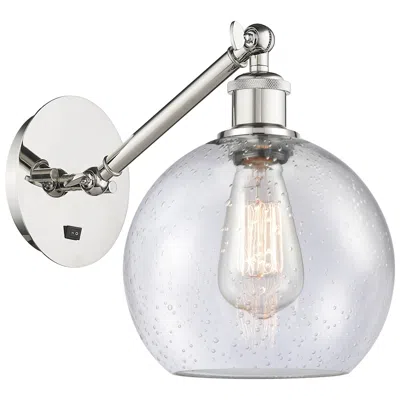 Innovations Lighting Ballston Athens 8" Led Sconce - Nickel Finish - Seedy Shade
