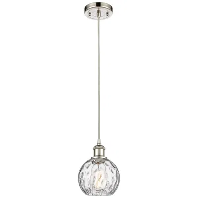 Innovations Lighting Ballston Athens Water Glass 6" Mini Pendant - Polished Nickel - Clear