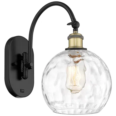 Innovations Lighting Ballston Athens Water Glass 8" Incandescent Sconce - Black Brass