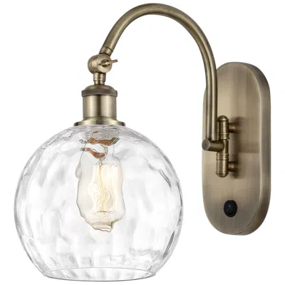 Innovations Lighting Ballston Athens Water Glass 8" Incandescent Sconce - Brass - Clear Sha