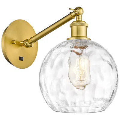 Innovations Lighting Ballston Athens Water Glass 8" Incandescent Sconce - Gold - Clear Shad