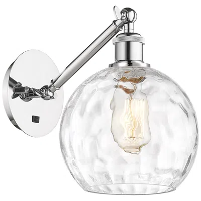 Innovations Lighting Ballston Athens Water Glass 8" Led Sconce - Chrome Finish - Clear Shad