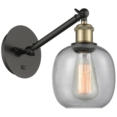 Innovations Lighting Ballston Belfast 6" Incandescent Sconce - Black Brass Finish - Seedy S
