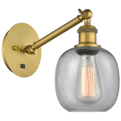 Innovations Lighting Ballston Belfast 6" Led Sconce - Brass Finish - Seedy Shade