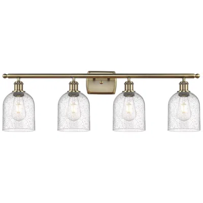 Innovations Lighting Ballston Bella 35.5"w 4-light Antique Brass Bath Light W/ Seedy Shade