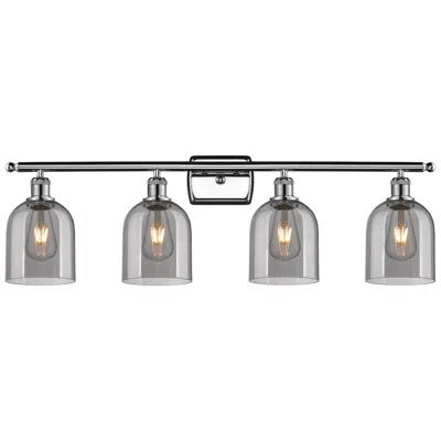 Innovations Lighting Ballston Bella 35.5"w 4-light Chrome Bath Vanity Light W/ Smoke Shade
