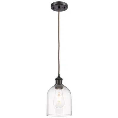 Innovations Lighting Ballston Bella 5.5"w Oil Rubbed Bronze Corded Mini Pendant W/ Clear Sh
