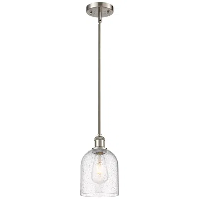 Innovations Lighting Ballston Bella 5.5"w Satin Nickel Stemmed Mini Pendant W/ Seedy Shade