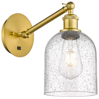 Innovations Lighting Ballston Bella 9.5"h Gold Vertically Adjustable Sconce W/ Seedy Shade
