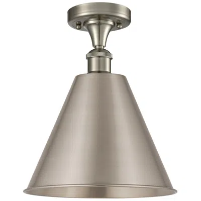 Innovations Lighting Ballston Berkshire 12"w Brushed Satin Nickel Ceiling Light