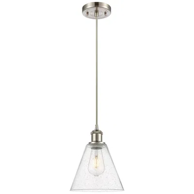 Innovations Lighting Ballston Berkshire 8" Led Mini Pendant - Brushed Satin Nickel - Seedy