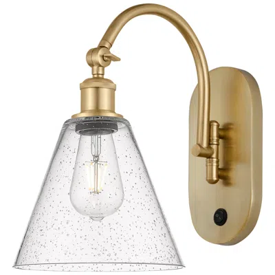 Innovations Lighting Ballston Berkshire Glass 8" Incandescent Sconce - Gold Finish - Seedy