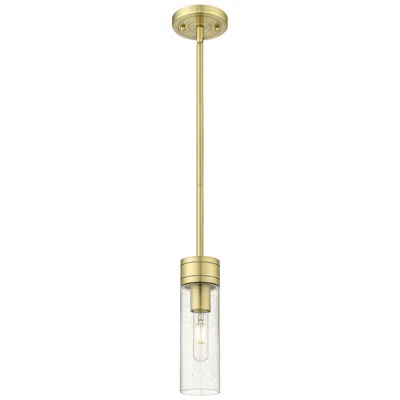 Innovations Lighting Ballston Boreas 3" Cord Hung Mini Pendant Black Brass W/ 8"h Deco Swirl