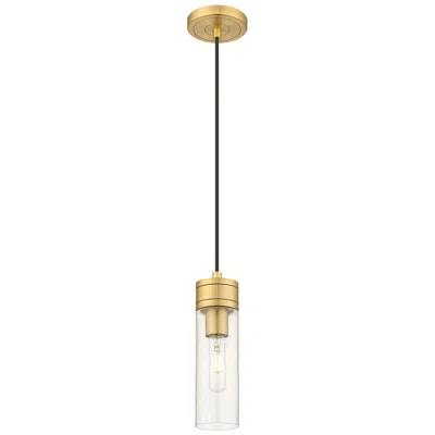 Innovations Lighting Ballston Boreas 3" Cord Hung Mini Pendant Black Brass W/ 8"h Striped White