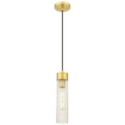 Innovations Lighting Ballston Boreas 3" Cord Hung Mini Pendant Bronze W/ 8"h Striped White Shade