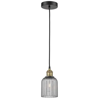 Innovations Lighting Ballston Boreas 3" Cord Hung Mini Pendant Polished Nickel -11"h Deco Swirl