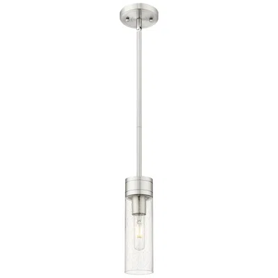 Innovations Lighting Ballston Boreas 3" Cord Hung Mini Pendant Satin Nickel W/ 8"h Clear Shade