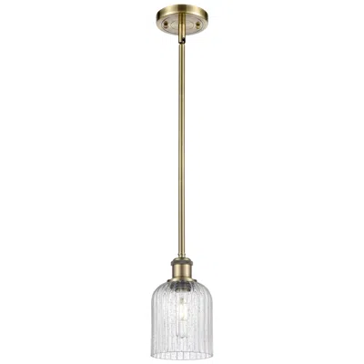 Innovations Lighting Ballston Boreas 3" Stem Hung Mini Pendant Black W/ 8"h Deco Swirl