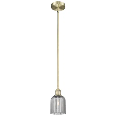 Innovations Lighting Ballston Boreas 3" Stem Hung Mini Pendant Polished Nickel - 8"h Deco Swirl