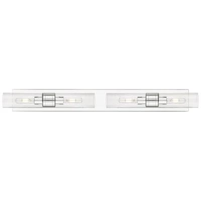 Innovations Lighting Ballston Boreas 4 Light 39" Bath Vanity Polished Chrome Seedy Shade