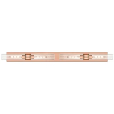 Innovations Lighting Ballston Boreas 4 Light 51" Bath Vanity Antique Copper Seedy Shade