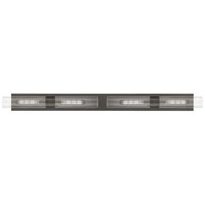 Innovations Lighting Ballston Boreas 4 Light 51" Bath Vanity Oil Rubbed Bronze Seedy Shade