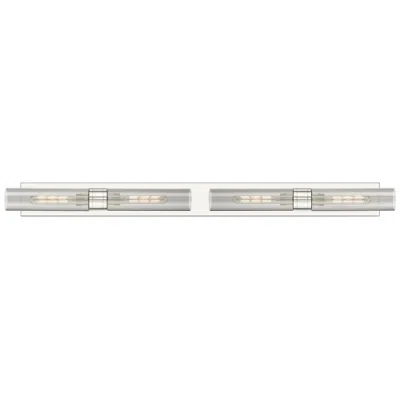 Innovations Lighting Ballston Boreas 4 Light 51" Bath Vanity Polished Nickel Light Smoke Shade