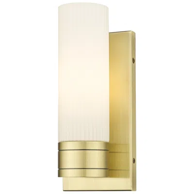 Innovations Lighting Ballston Boreas 5" Sconce Antique Brass W/ 8"h Striped White Shade