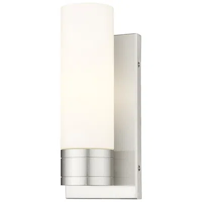 Innovations Lighting Ballston Boreas 5" Sconce Satin Nickel Finish W/ 8"h White Shade