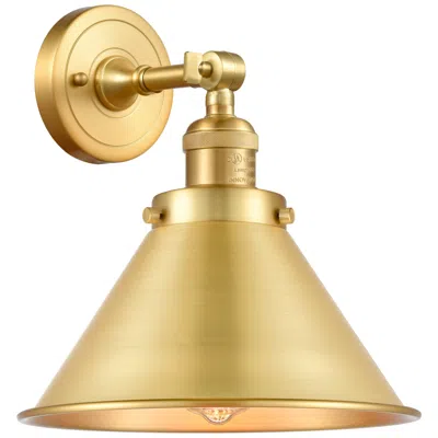 Innovations Lighting Ballston Briarcliff 8" High Satin Gold Led Wall Sconce