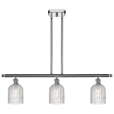 Innovations Lighting Ballston Bridal Veil 36"w 3-light Chrome Stem Island Light W/ Clear Sh