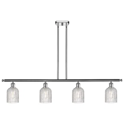 Innovations Lighting Ballston Bridal Veil 48"w 4-light Chrome Stem Island Light W/ Clear Sh