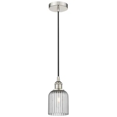 Innovations Lighting Ballston Bridal Veil 5" Cord Hung Mini Pendant Antique Brass Princess Blue