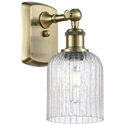 Innovations Lighting Ballston Bridal Veil 5" Sconce Antique Brass Finish Seedy Shade