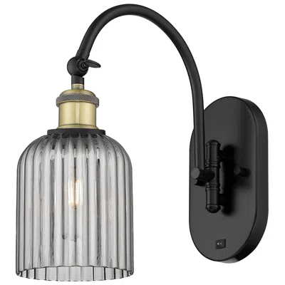 Innovations Lighting Ballston Bridal Veil 5" Sconce Arm Swivels Side To Side Black Brass Sm