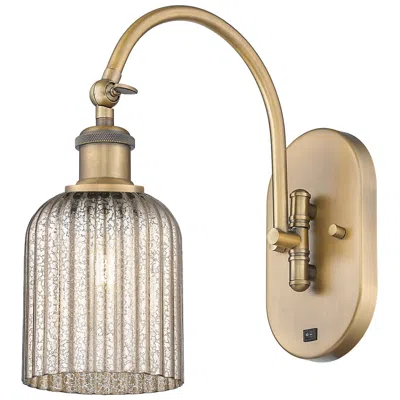 Innovations Lighting Ballston Bridal Veil 5" Sconce Arm Swivels Side To Side Brass Mercury Shade