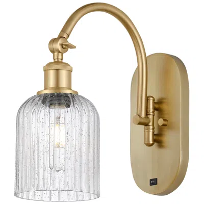 Innovations Lighting Ballston Bridal Veil 5" Sconce Arm Swivels Side To Side Gold Seedy Sha