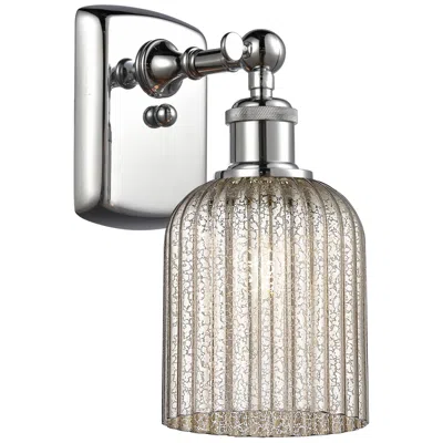 Innovations Lighting Ballston Bridal Veil 5" Sconce Polished Chrome Finish Mercury Shade