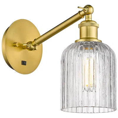Innovations Lighting Ballston Bridal Veil 9"h Gold Vertically Adjustable Sconce W/ Clear Sh